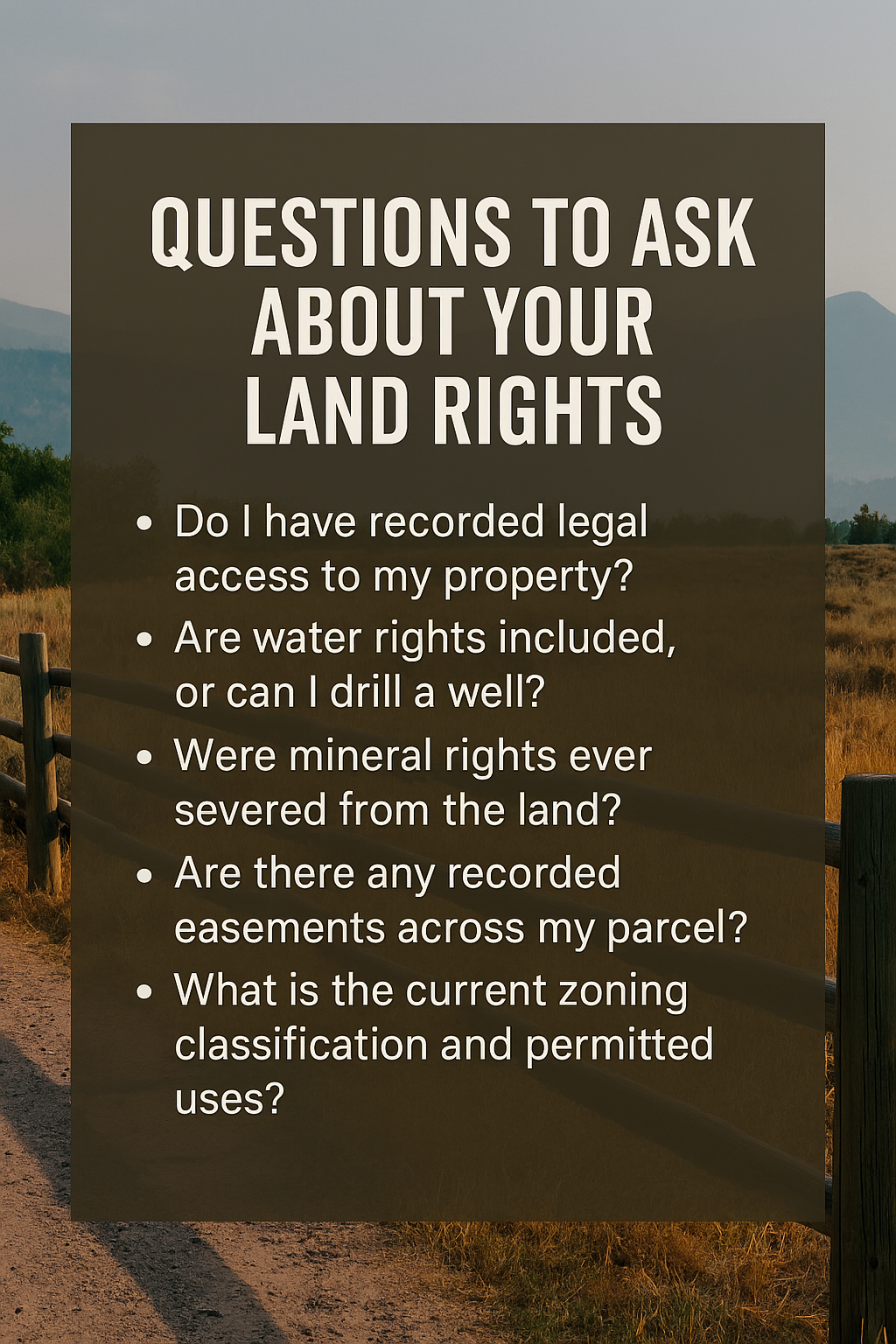 Types of Vacant Land Ownership