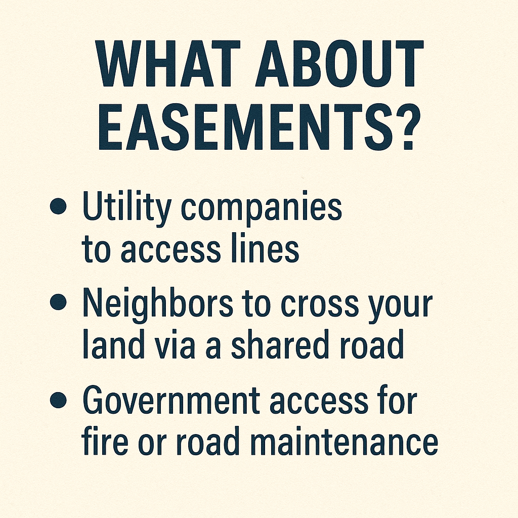 what about easements bullet points