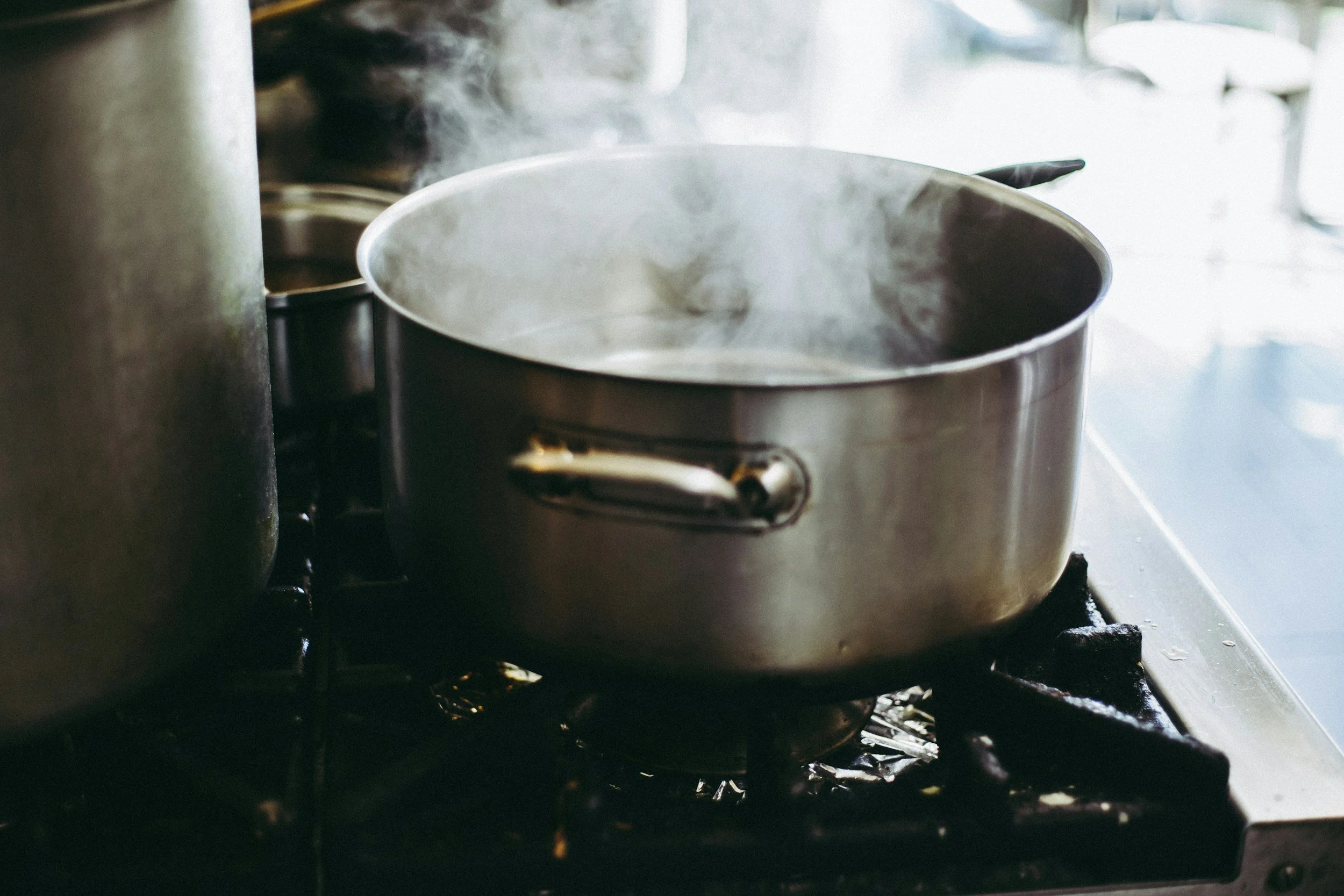 boiling water