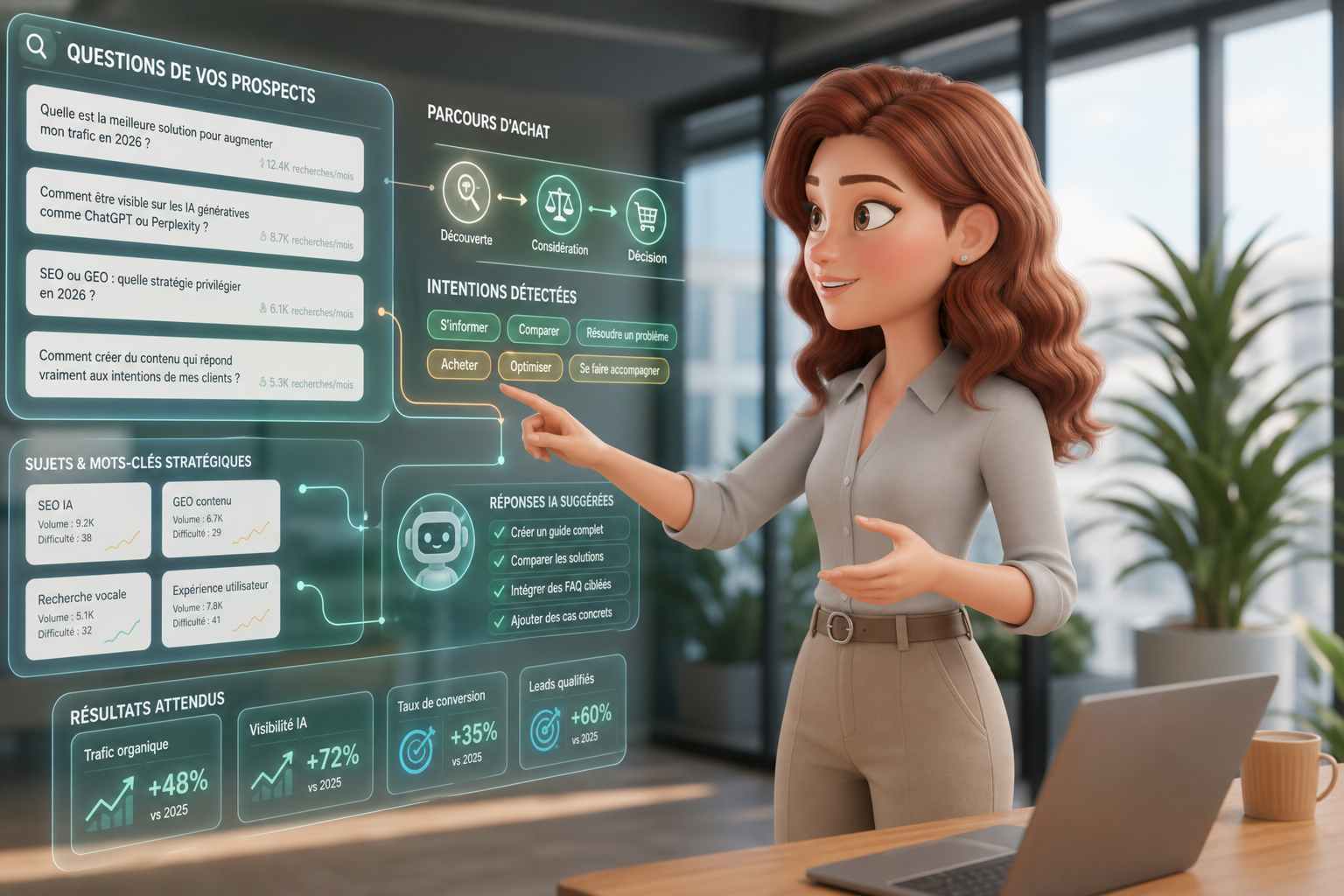 article-seo-2026-integrer-ia-repondre-questions-achat-prospects