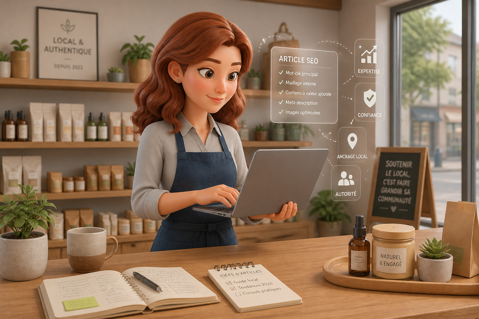 rediger-article-seo-performant-boutique-locale-2026-e-e-a-t
