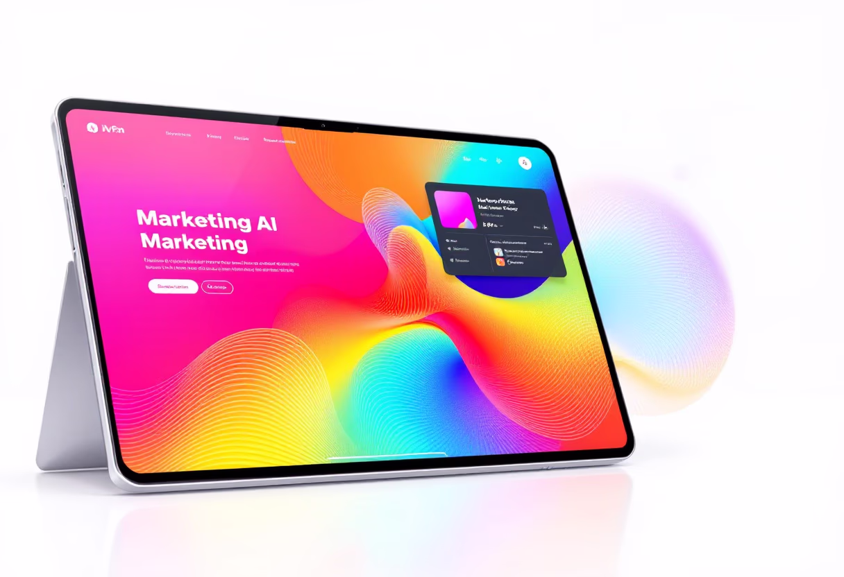 [interface] graphic design of different software modules (for a ai marketing tech company)