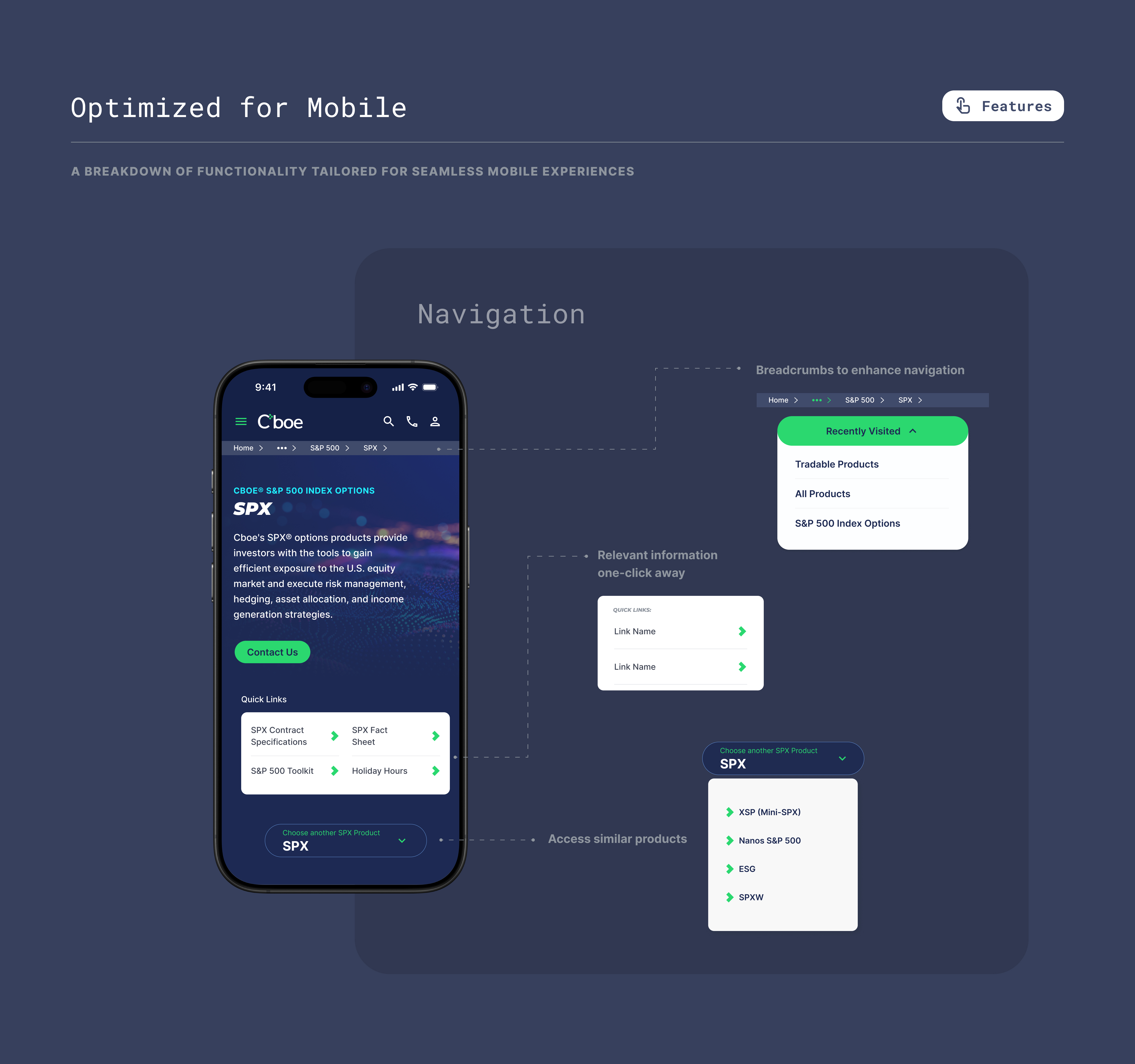 Optimized for Mobile - Navigation