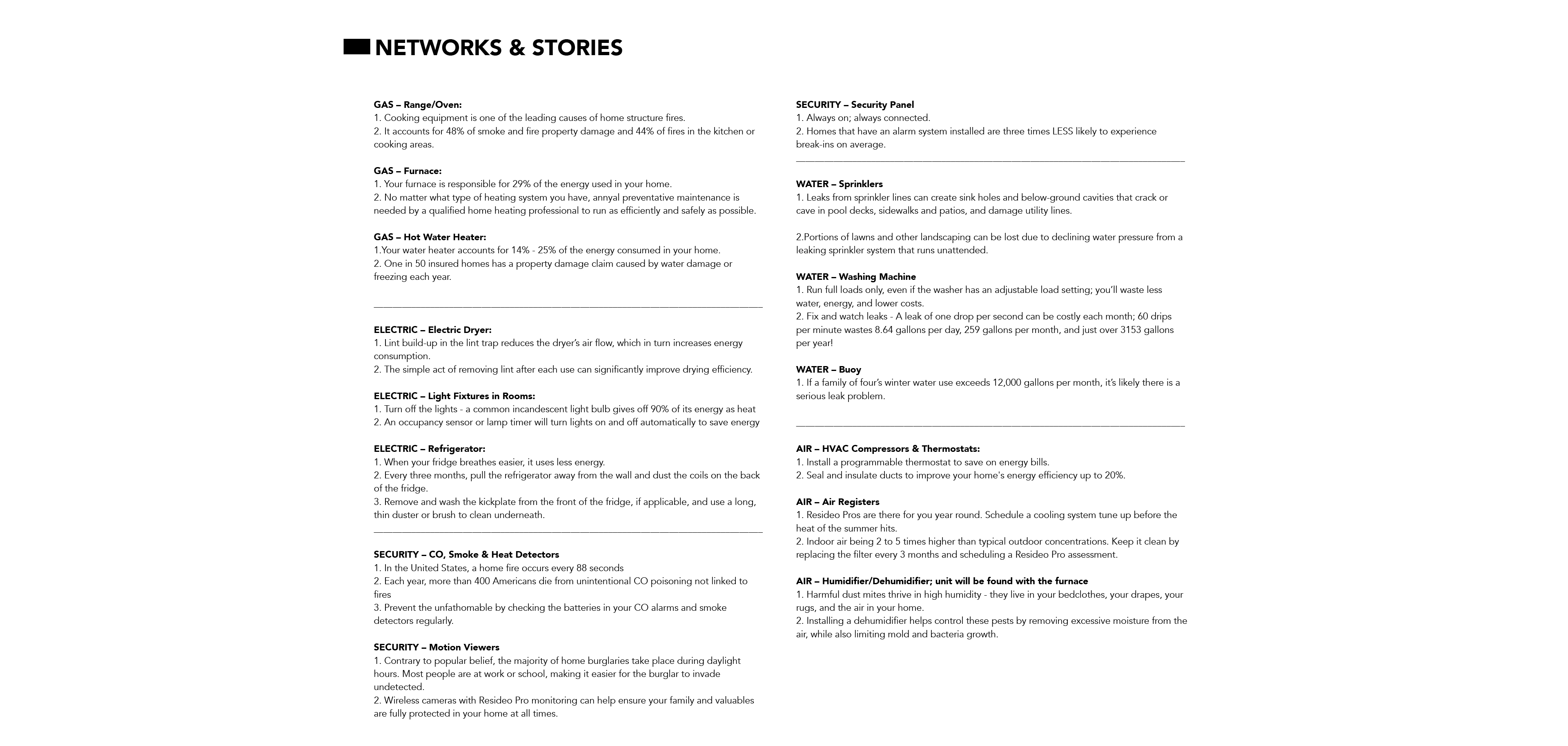 Networks and stories