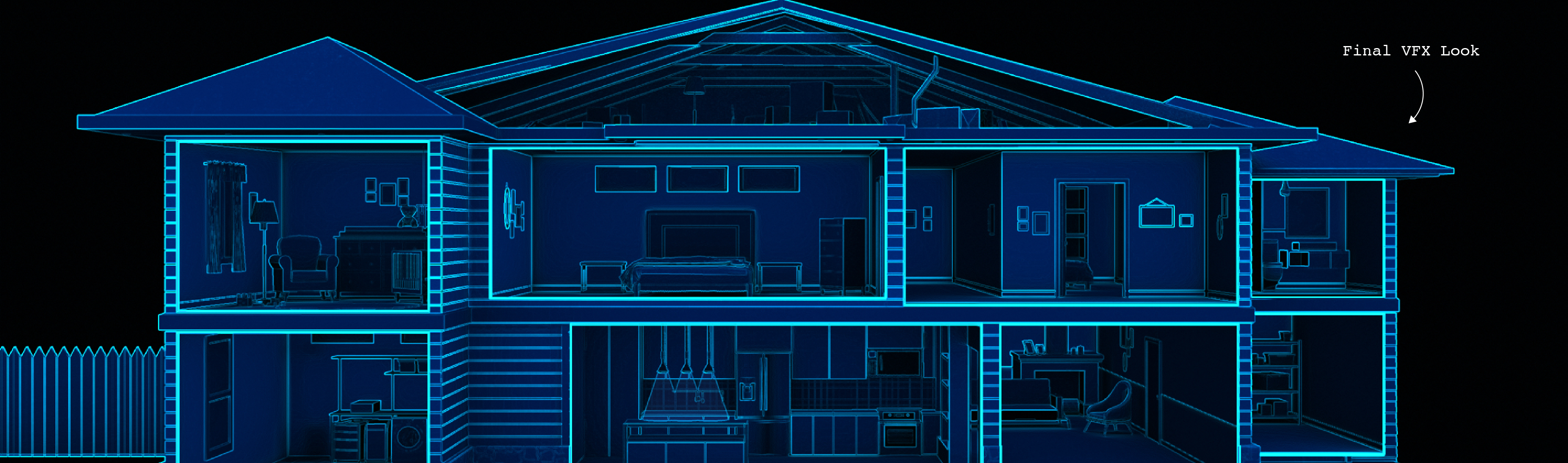 x-ray illustration of internal house