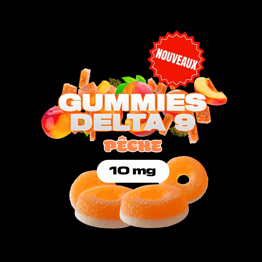 Gummies Delta 9 Pêche 10MG – Golden High