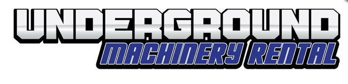 Logo with bold text Underground and smaller text Machinery Rental underneath.