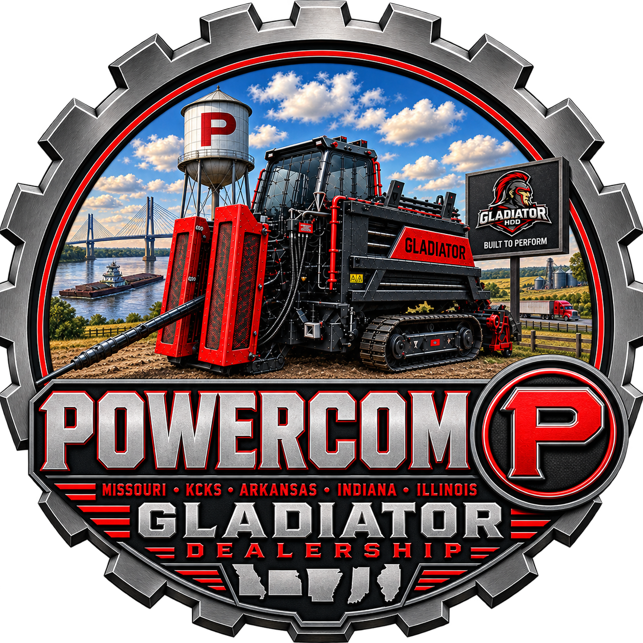 Logo with bold text Underground and smaller text Machinery Rental underneath.