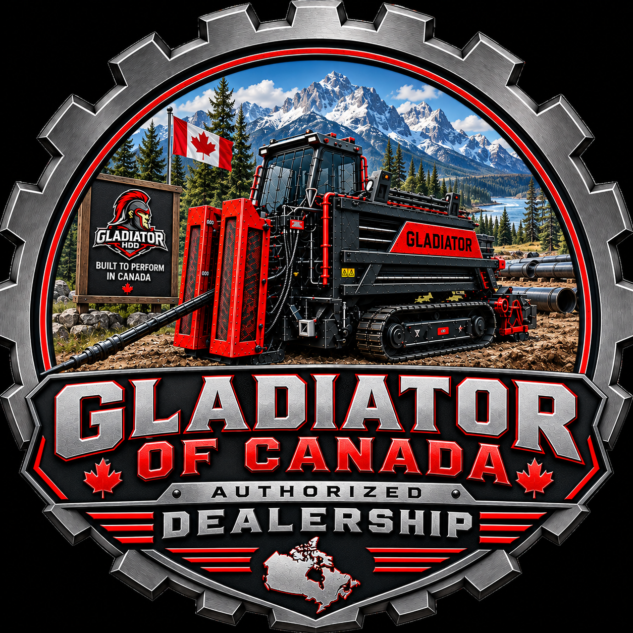 Logo with bold text Underground and smaller text Machinery Rental underneath.