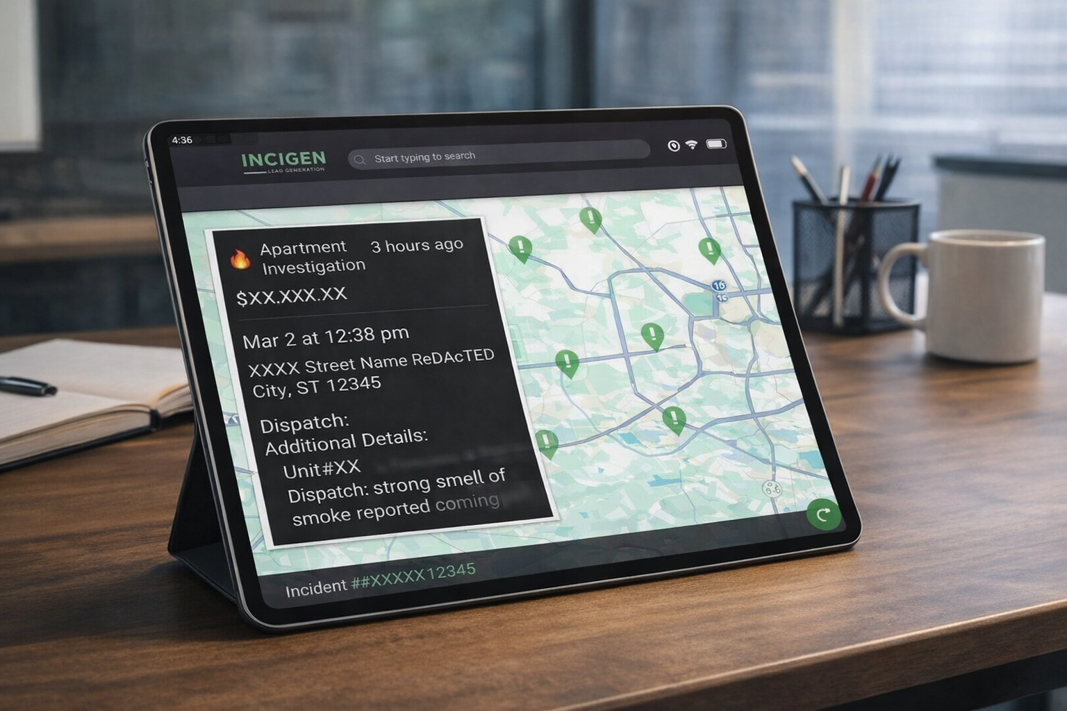 [interface] screenshot of an aidriven healthcare application