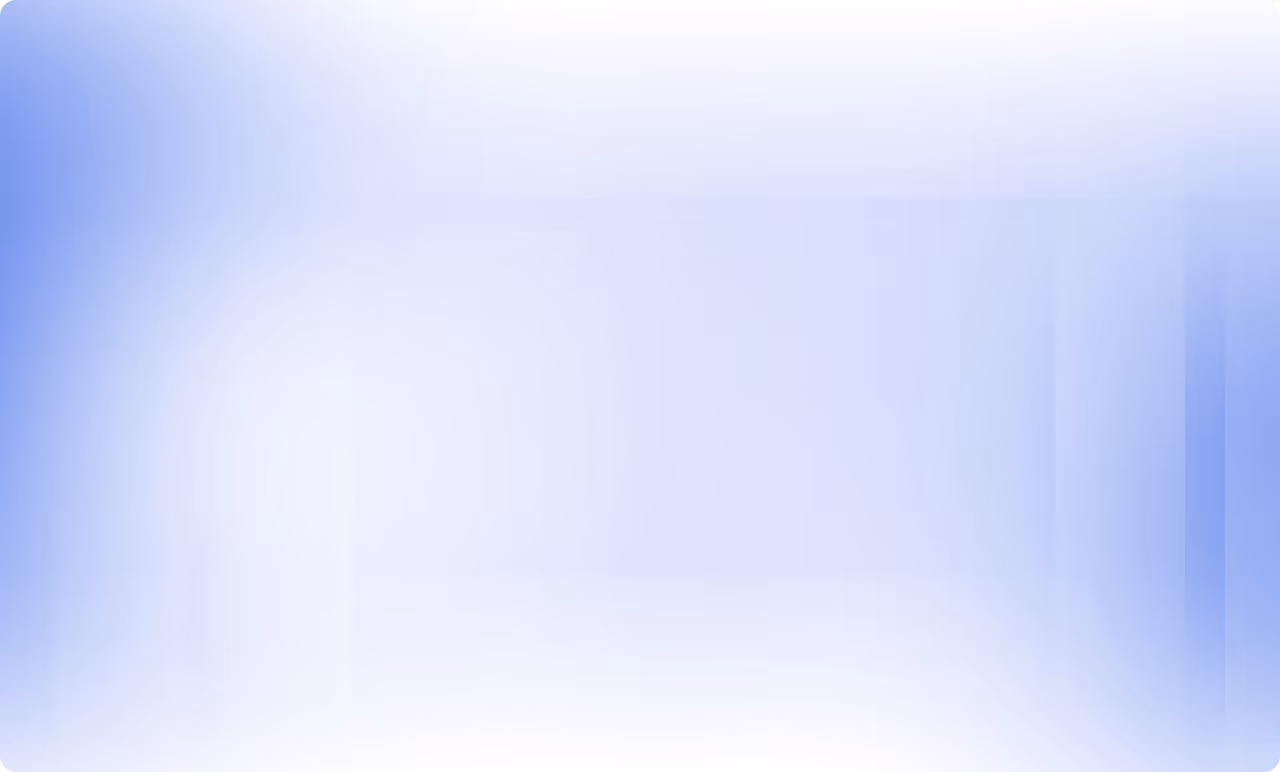Abstract blue and white gradient background with soft overlapping rectangular shapes.