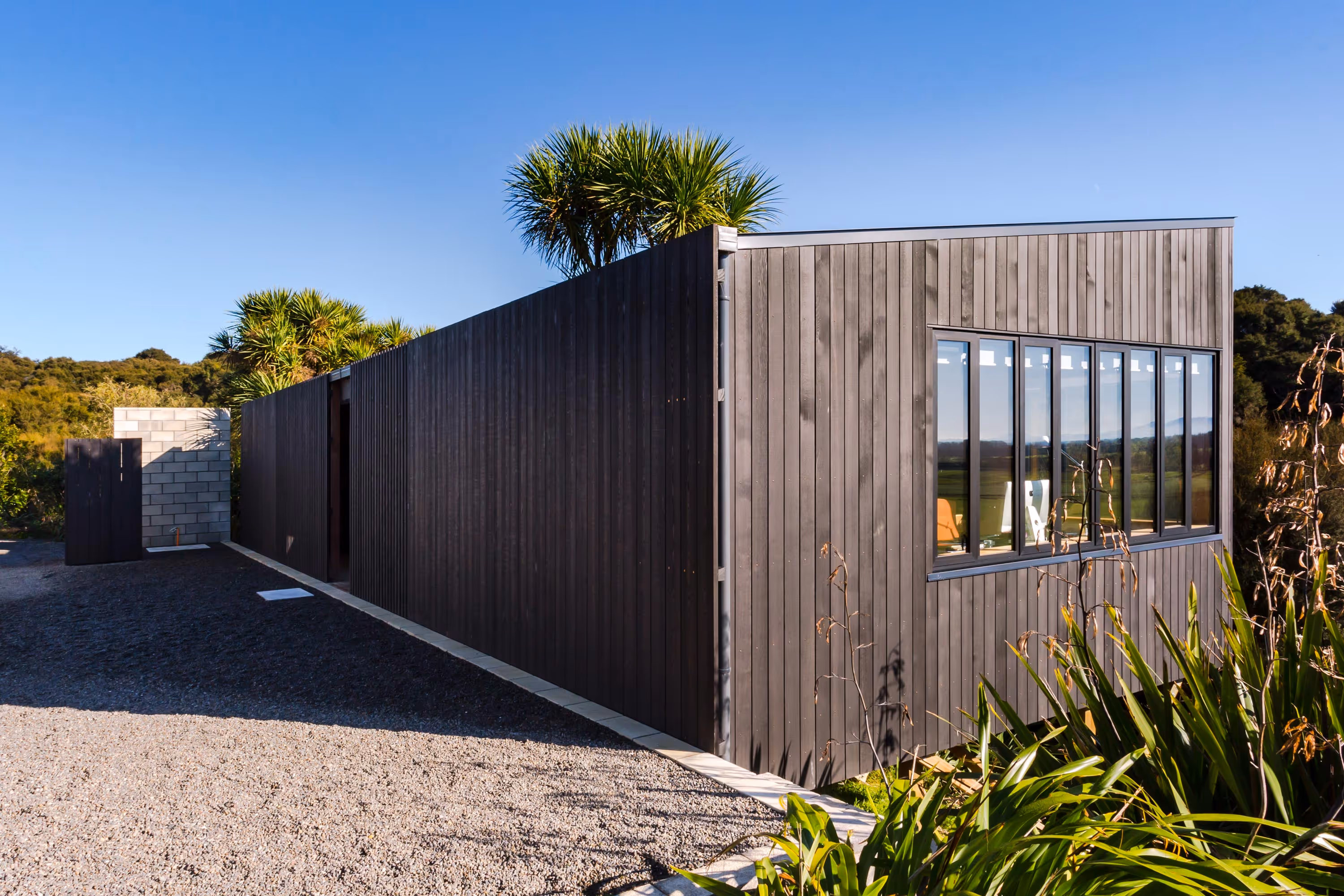 Glenmorven Studios residential studio set in native bush overlooking the valley in Greytown