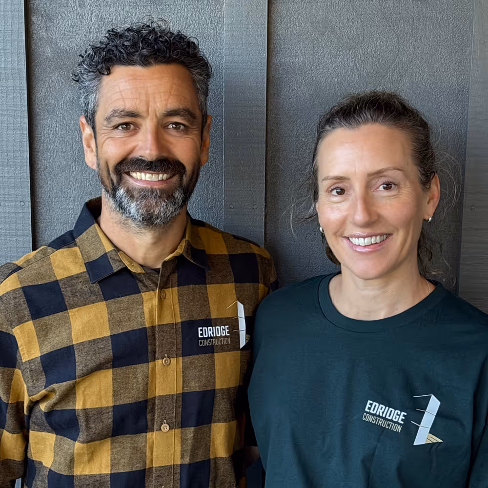 Sam and Belinda Edridge, owners of Edridge Construction
