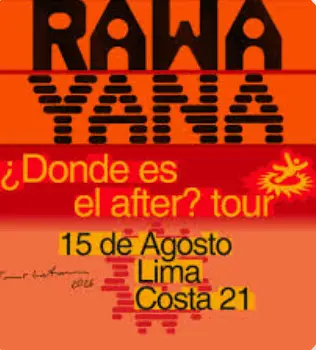 Rawayana se presentará en Lima este 15 de agosto