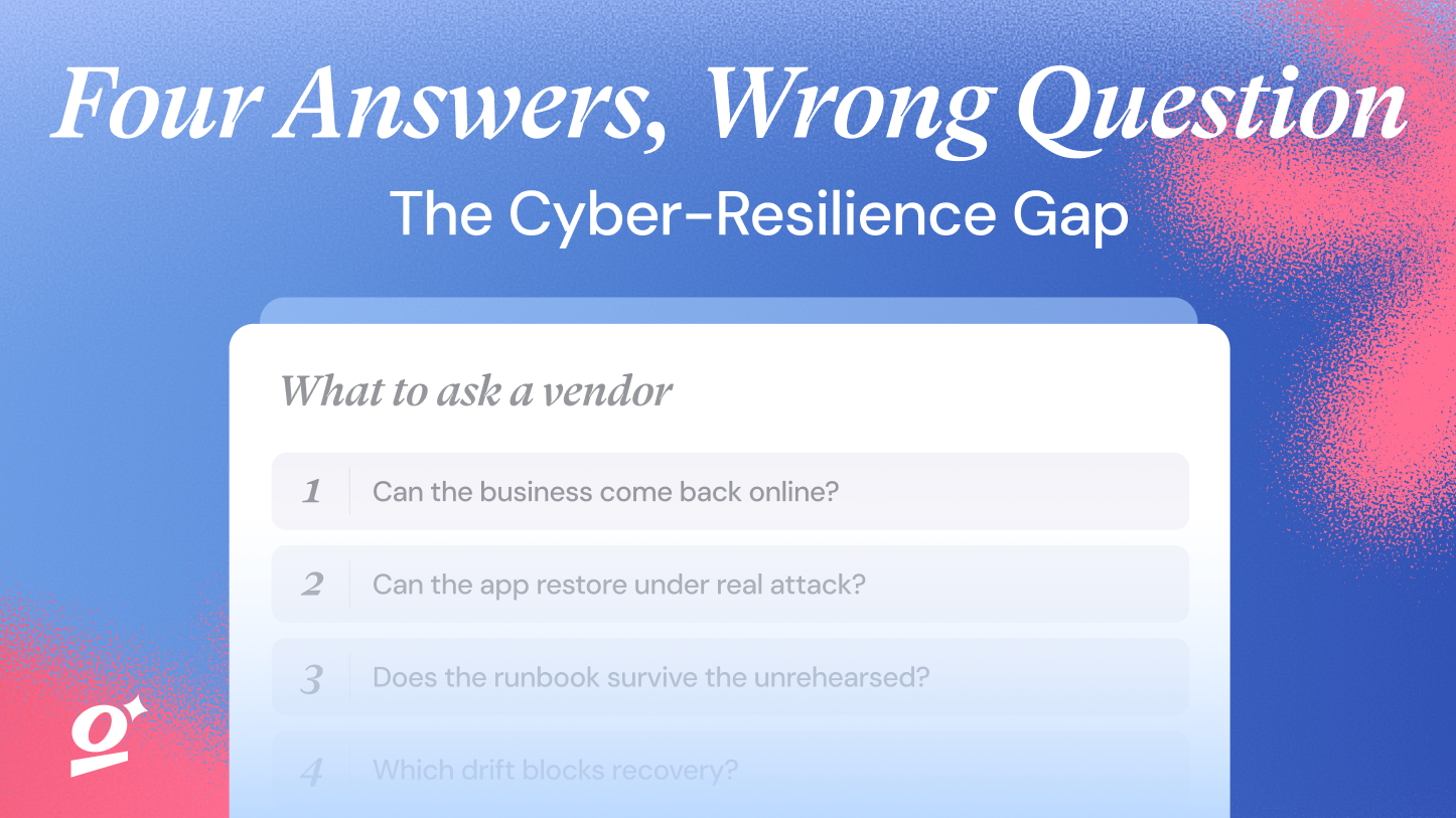 Four Answers, Wrong Question: The Cyber-Resilience Gap