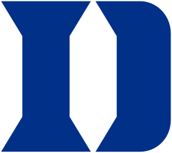 Duke Athletics logo featuring a stylized blue letter D.