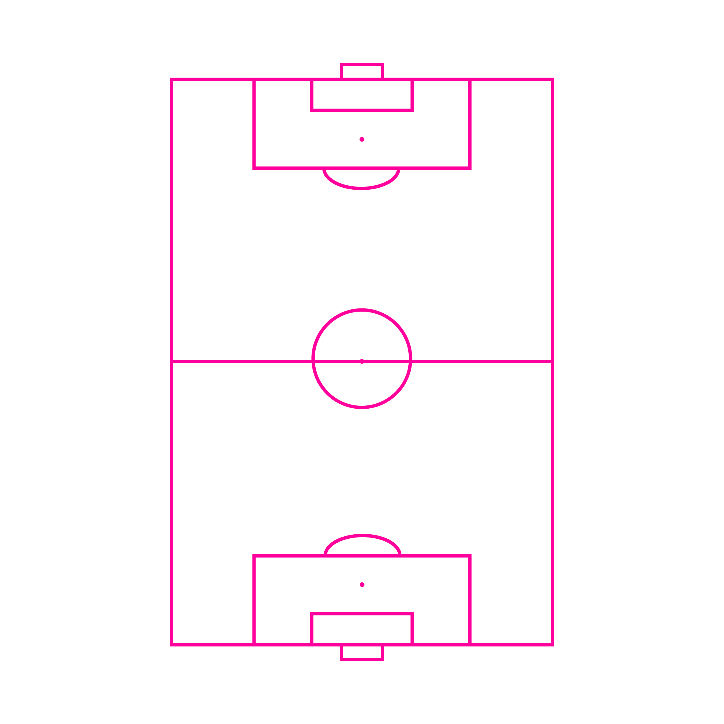Athlete training indoors with agility poles and a soccer goal, under bright overhead lights.
