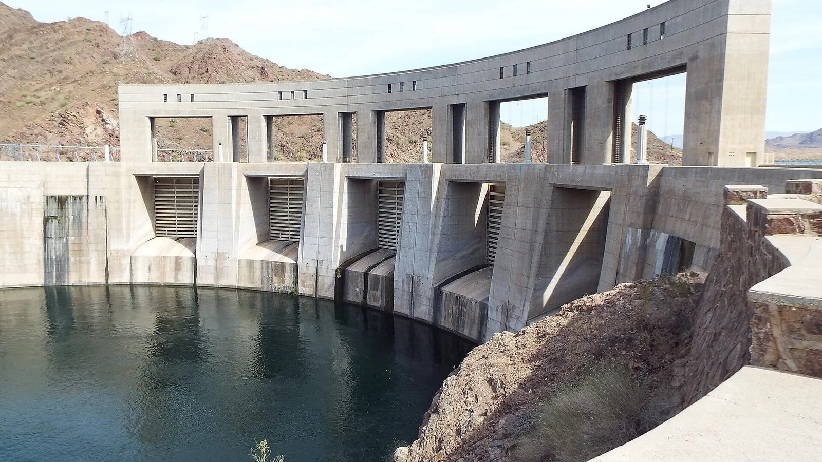 Parker-Parker Dam as viewed from Arizona