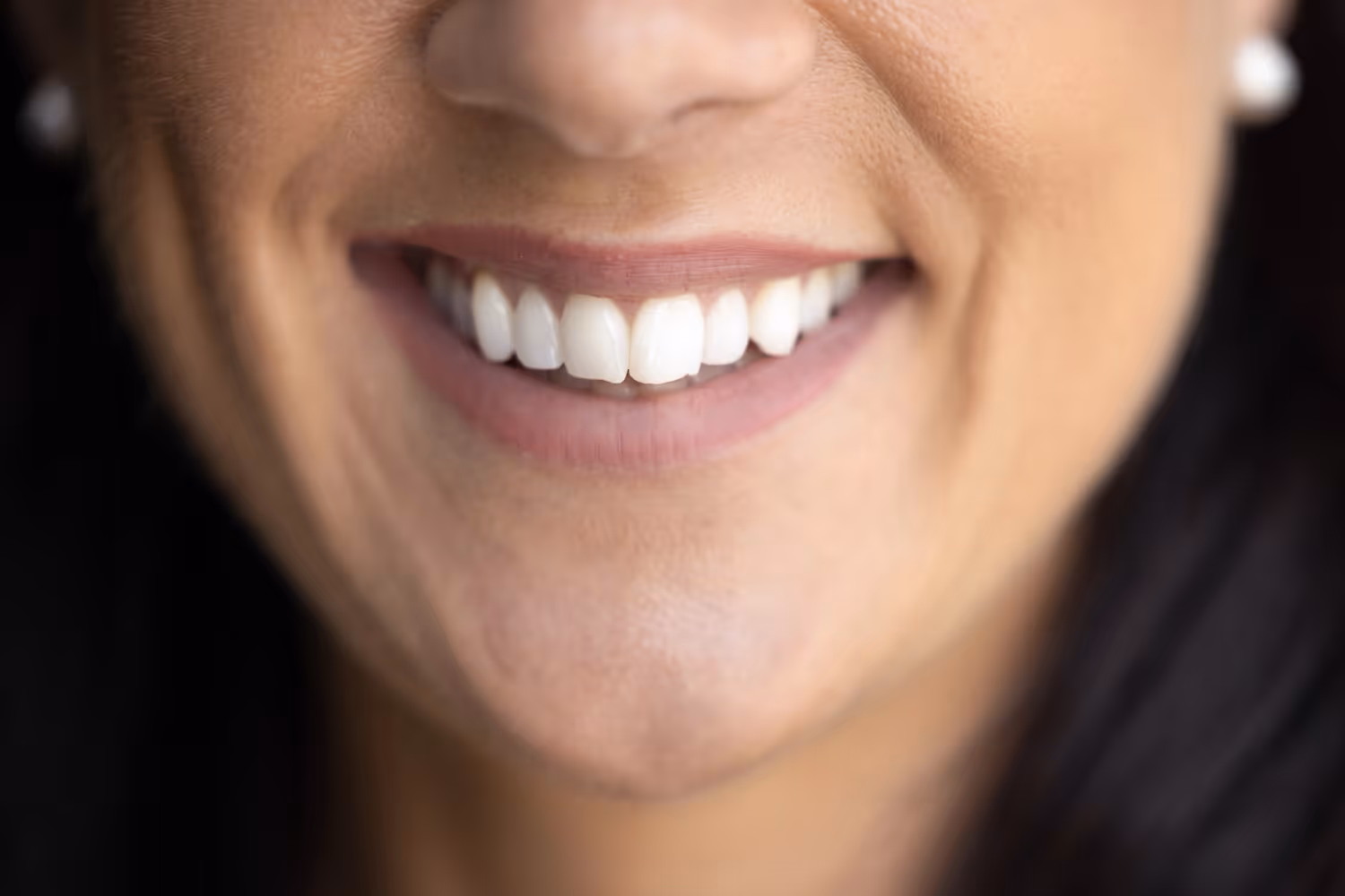 Middle age woman smiling at camera