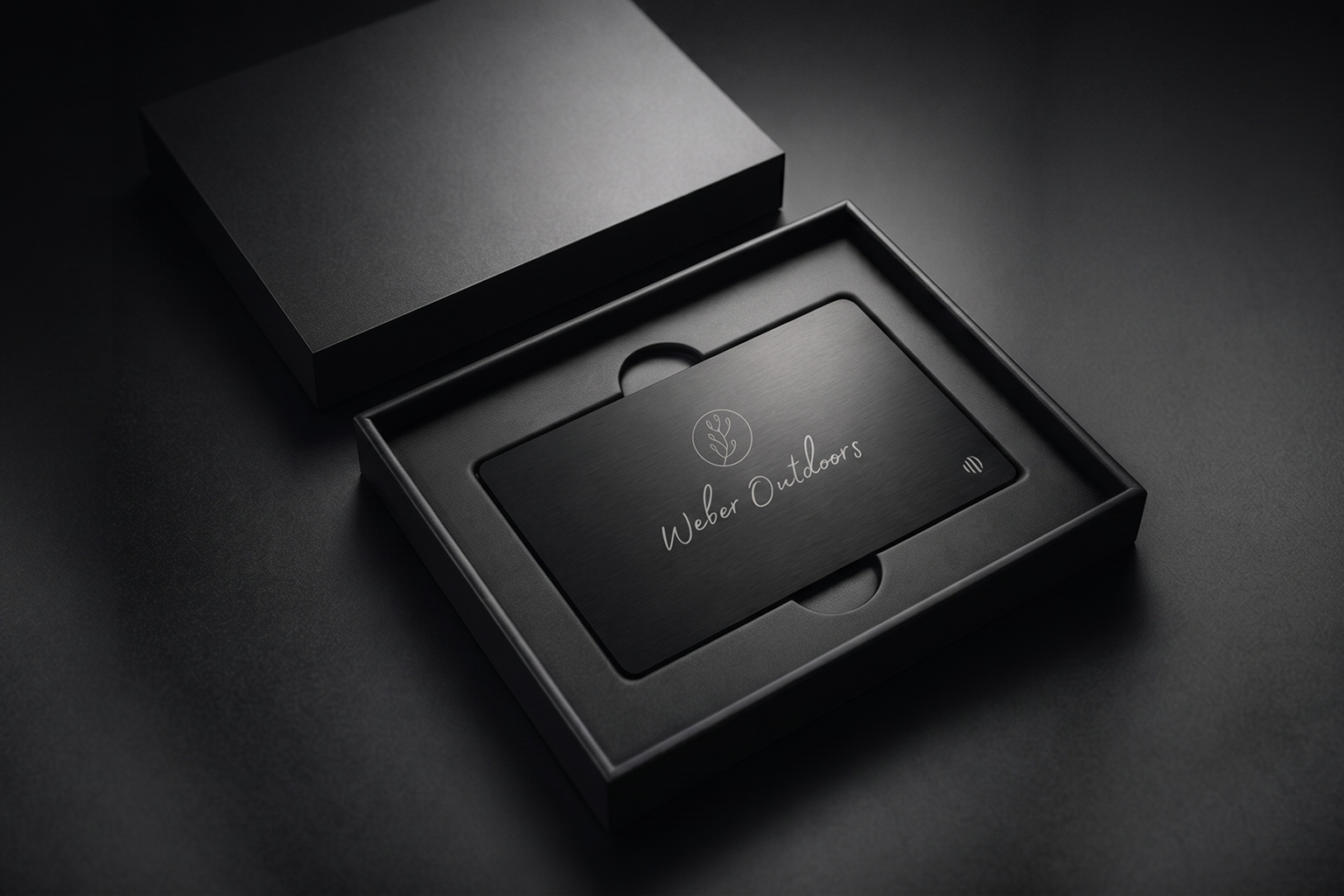 Carte d'affaires en métal avec NFC Metal Touch