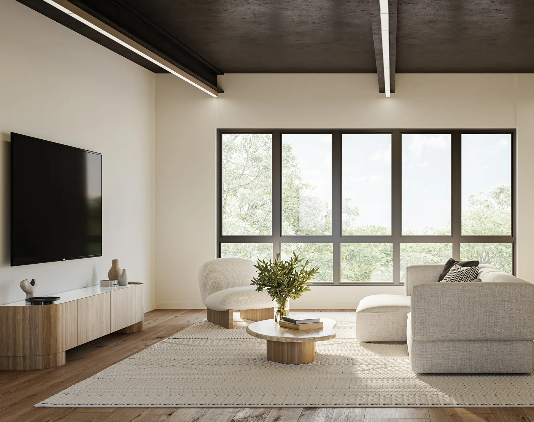 Interior render of a Self-Storage Unit Mezzanine