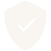 Shield icon with checkmark symbol representing protection or security.