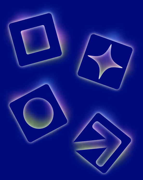 Floating AI shapes