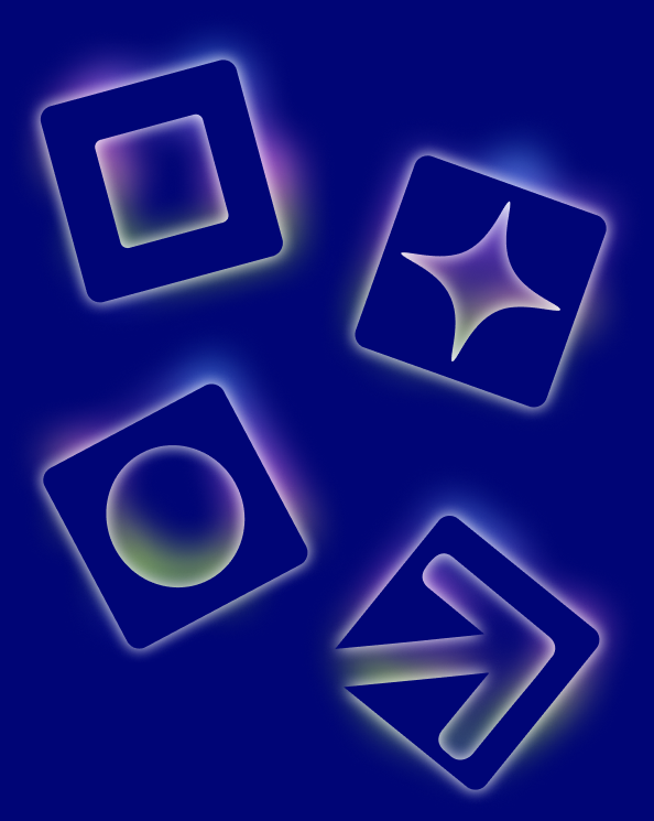 Floating AI shapes
