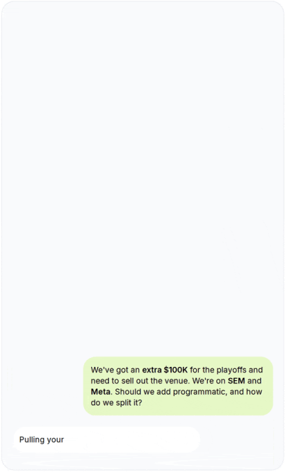 Ellie chat: sharing a budget goal