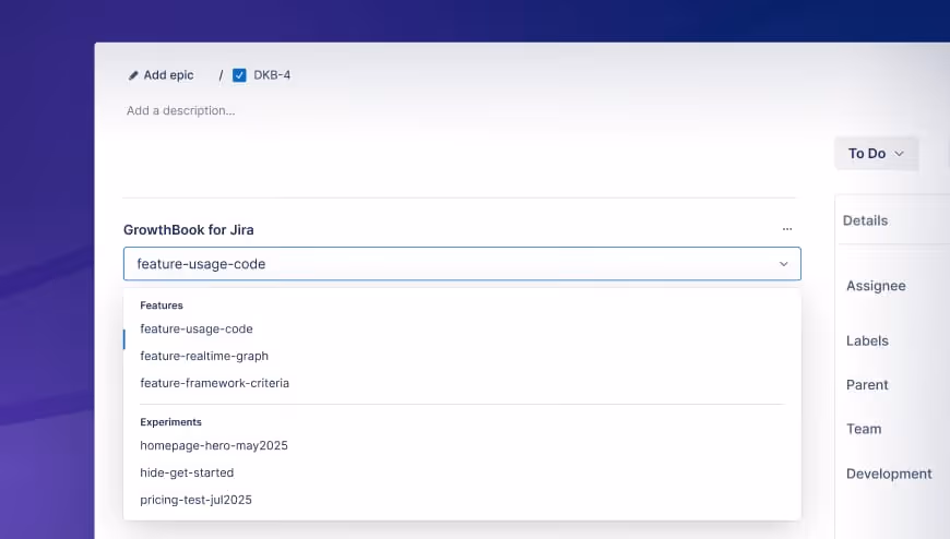 GrowthBook Jira Integration