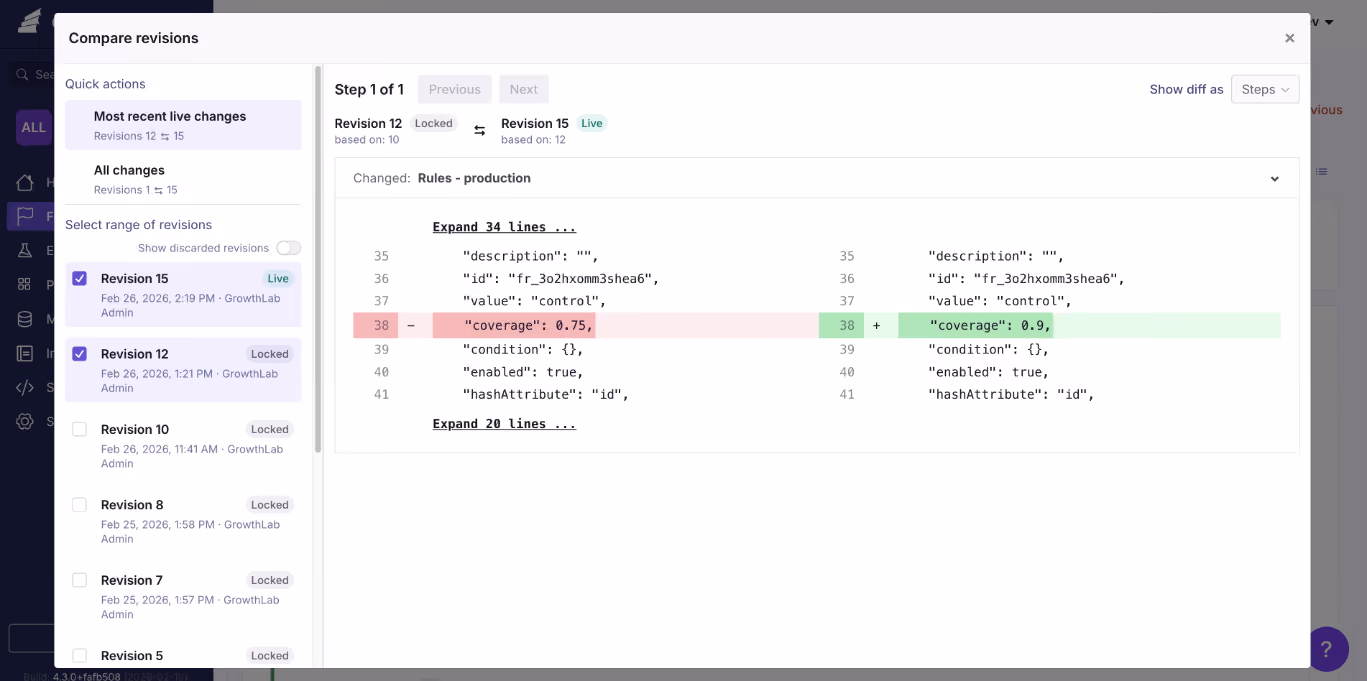 Audit Logs in GrowthBook