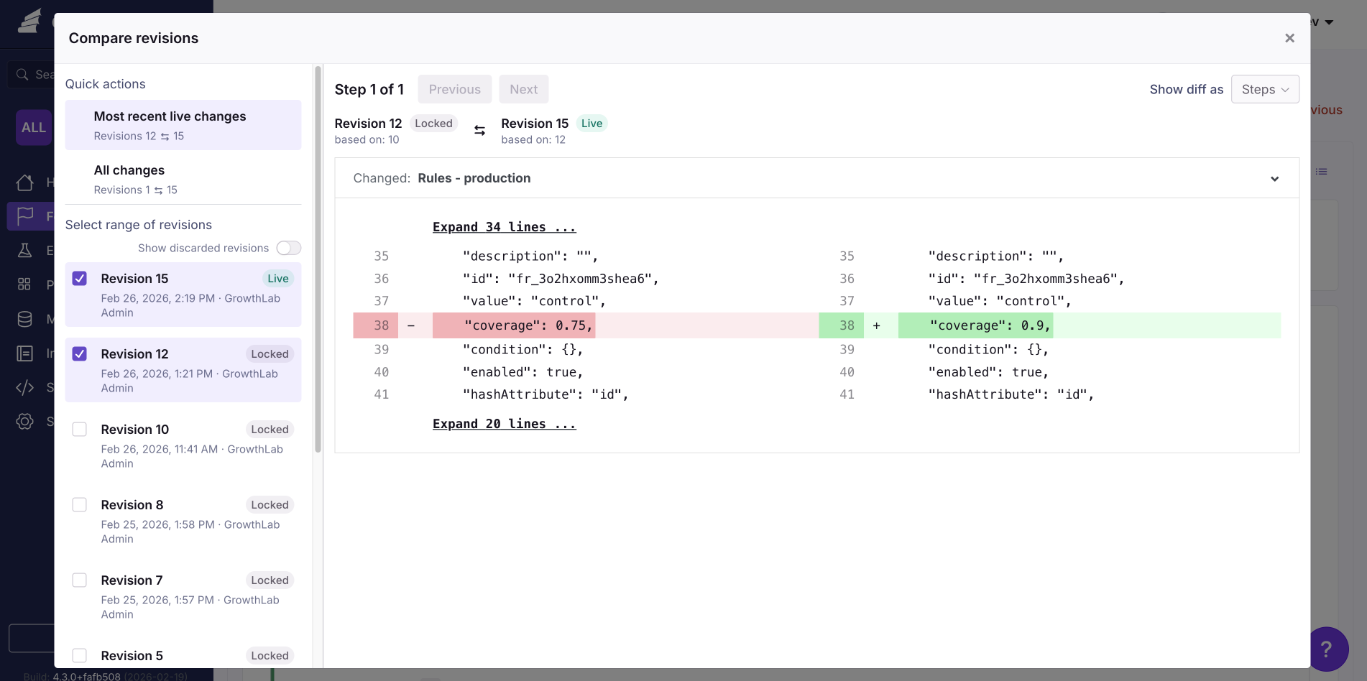 Audit Logs in GrowthBook