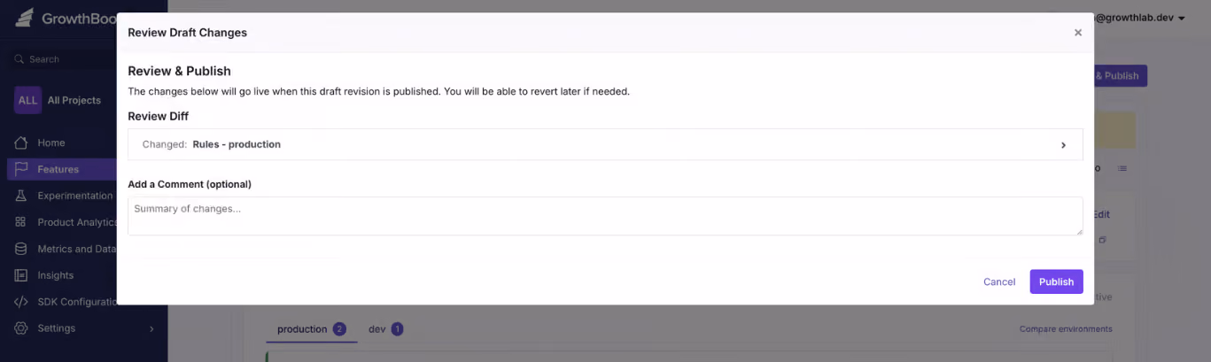 GrowthBook Review Draft Changes