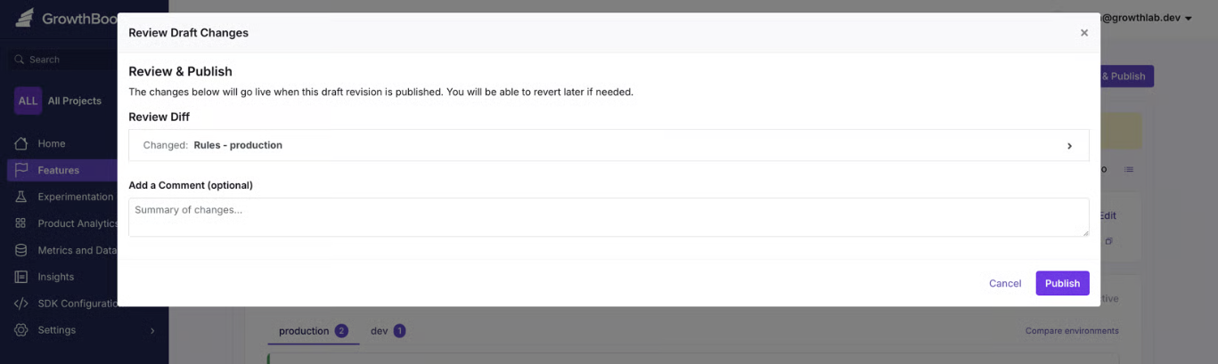 GrowthBook Review Draft Changes