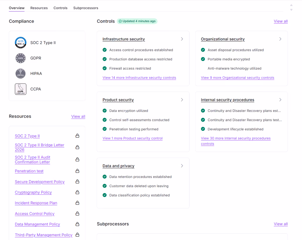 GrowthBook’s Trust Center