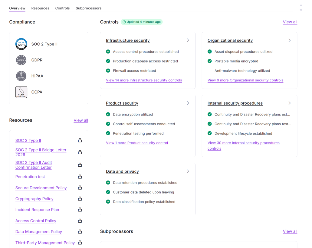 GrowthBook’s Trust Center