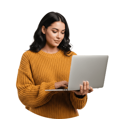 Clinician on a laptop
