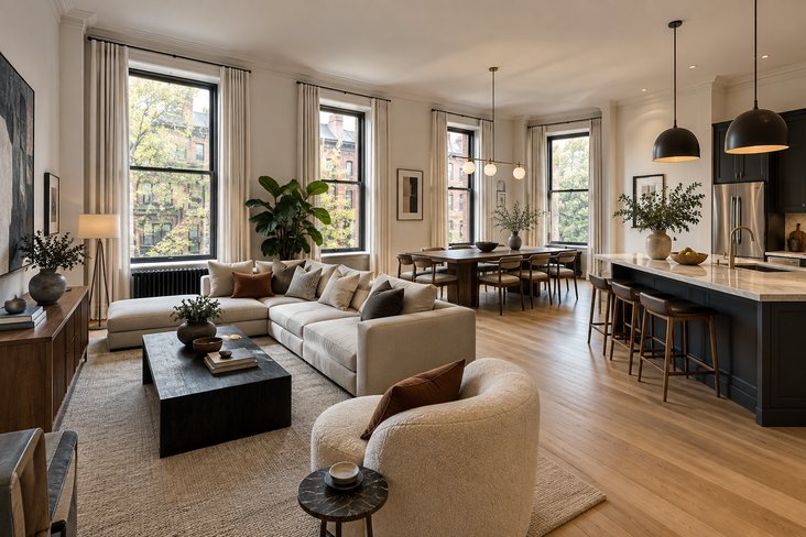 Renovated apartment interior