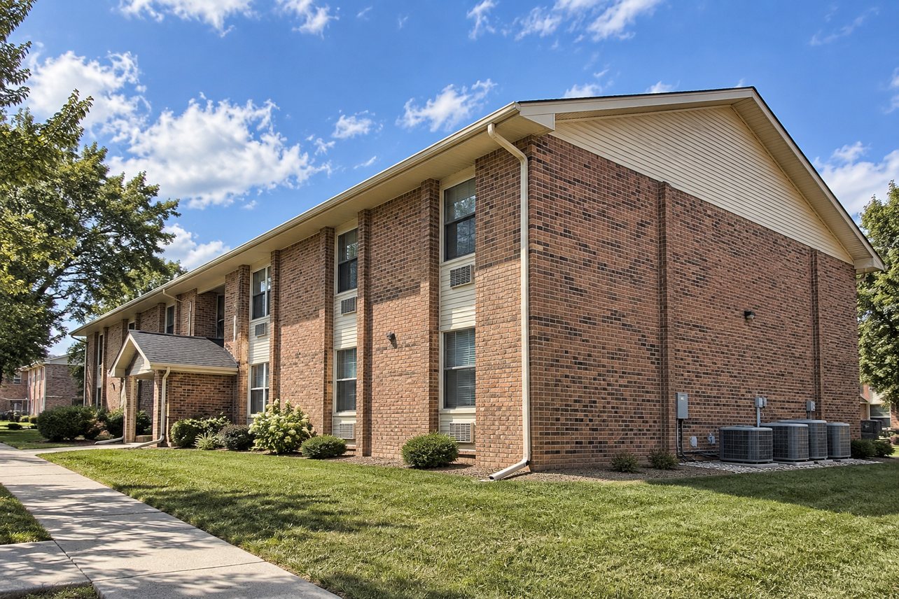 Brick multifamily walk-up in Asbury Park