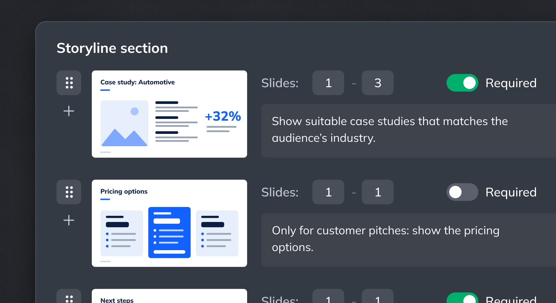 Storyline with audience-specific content variants