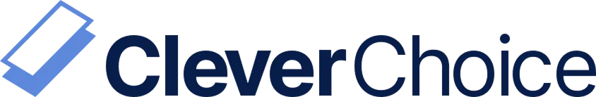 CleverChoice brand logo with a stylized geometric mark and text.
