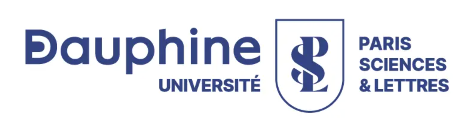 Logo de l'université Paris Dauphine PSL avec une étoile à droite.