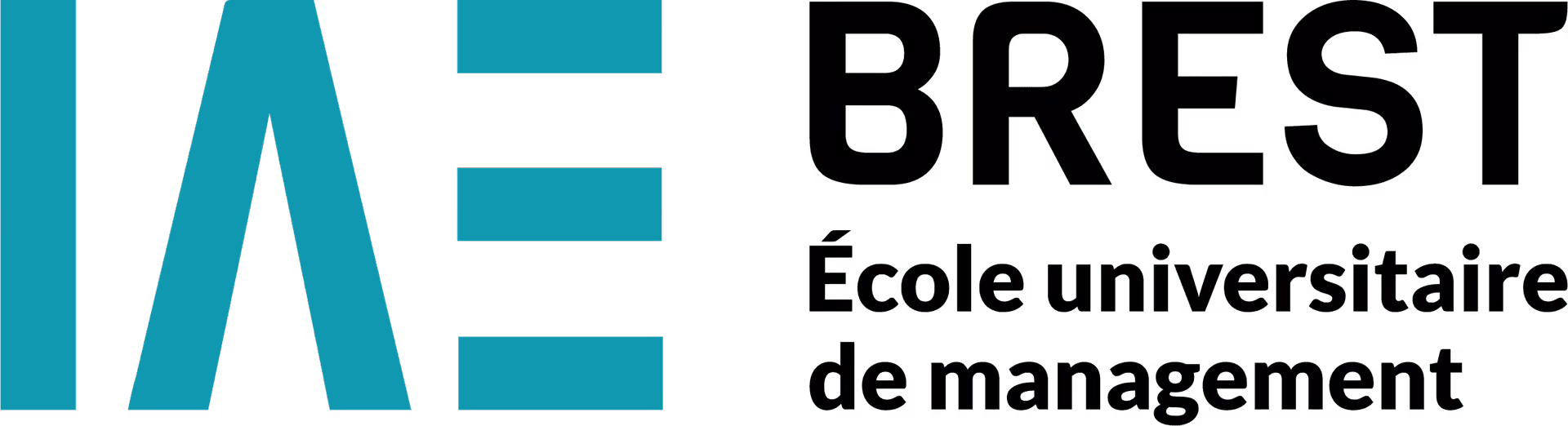 Logo de l'IAE Brest, école universitaire de management.