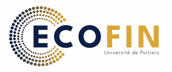 Logo ECOFIN de l'Université de Poitiers avec des points dégradés formant un cercle partiel