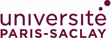 Logo de l'université Paris-Saclay en texte violet foncé.