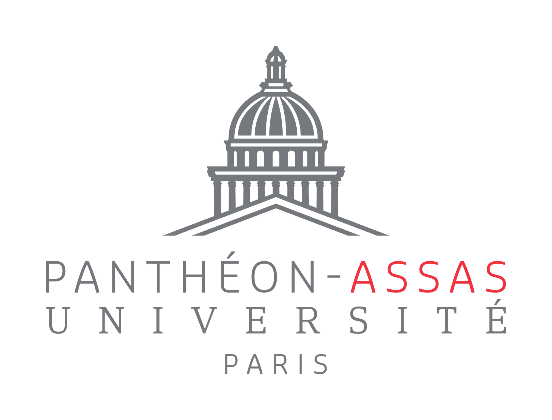 Logo de l'université Panthéon-Assas Paris avec dessin du Panthéon