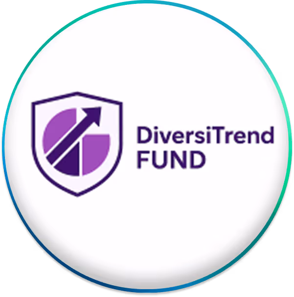 Logo DiversiTrend FUND avec un bouclier et un graphique en barres avec une flèche vers le haut.