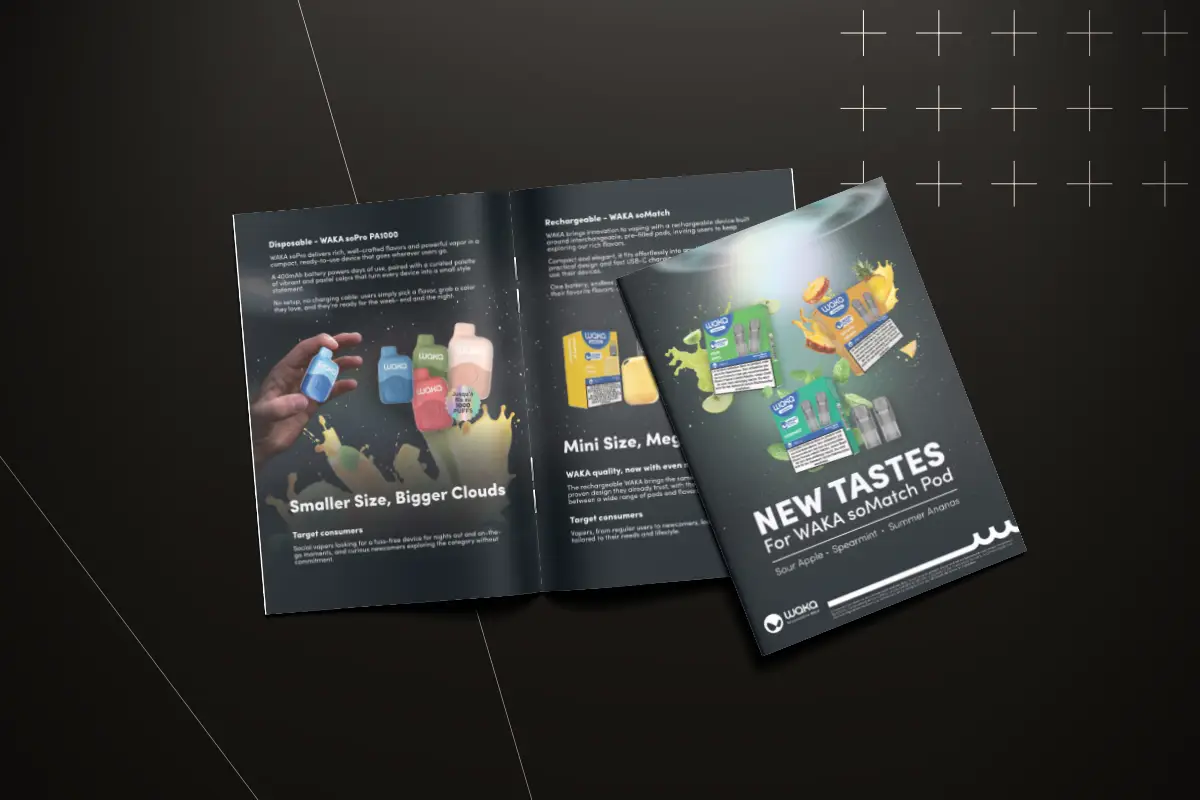 brochure commerciale pour la marque Waka