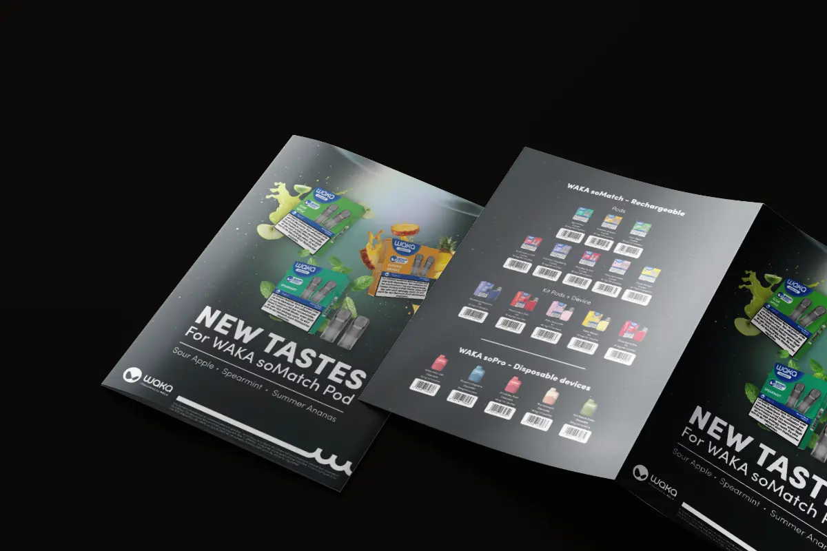 brochure commerciale B2B pour Waka version 2