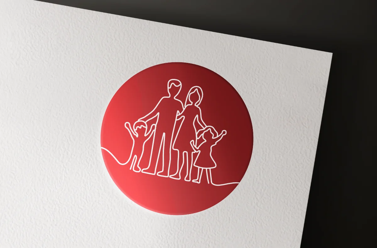 logo style main levé pour la croix rouge du Luxembourg 3